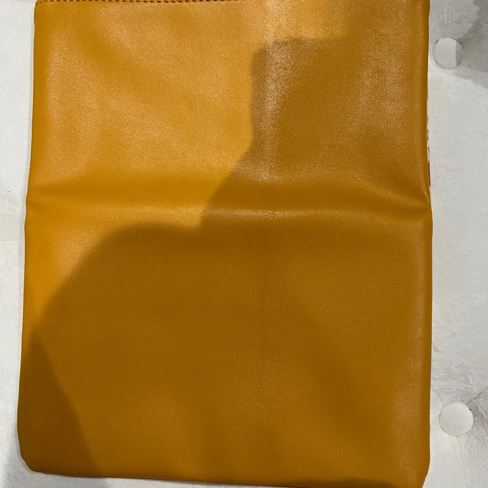 Rachel Pally clutch floral canvas & faux leather reversible clutch NWOT !